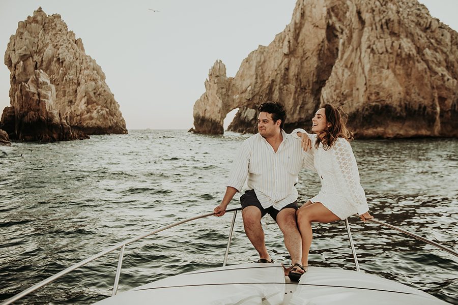 Couple at El Arco, Los Cabos — David Lack Photography